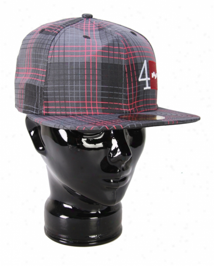 Foursquare Black Rip Plaid Ne Cap Black Rip Plaid