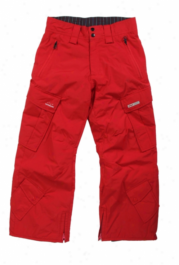 Foursquare Boss Snowboard Pants Crimson