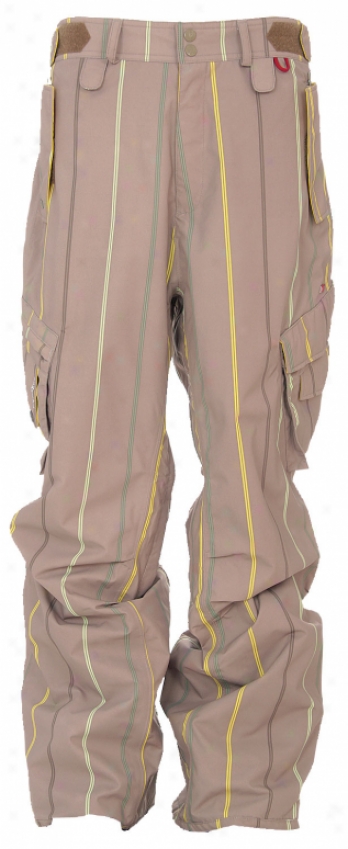 Foursquare Boswell Snowboard Pants Tan A Poppin