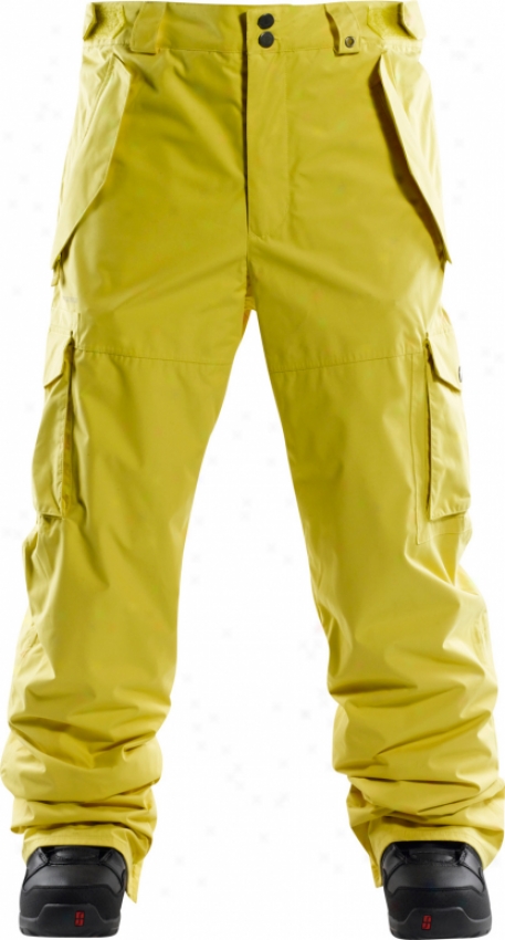 Foursquare Chisel Snowboard Pants Construction Yellow