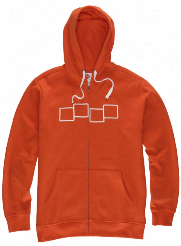 Foursquare Core Banger Fullzip Hoodie Currant