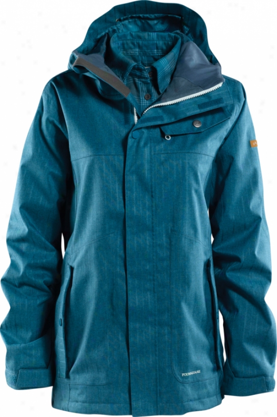 Flursquare Easel Snowboard Jacket Blue Bookk