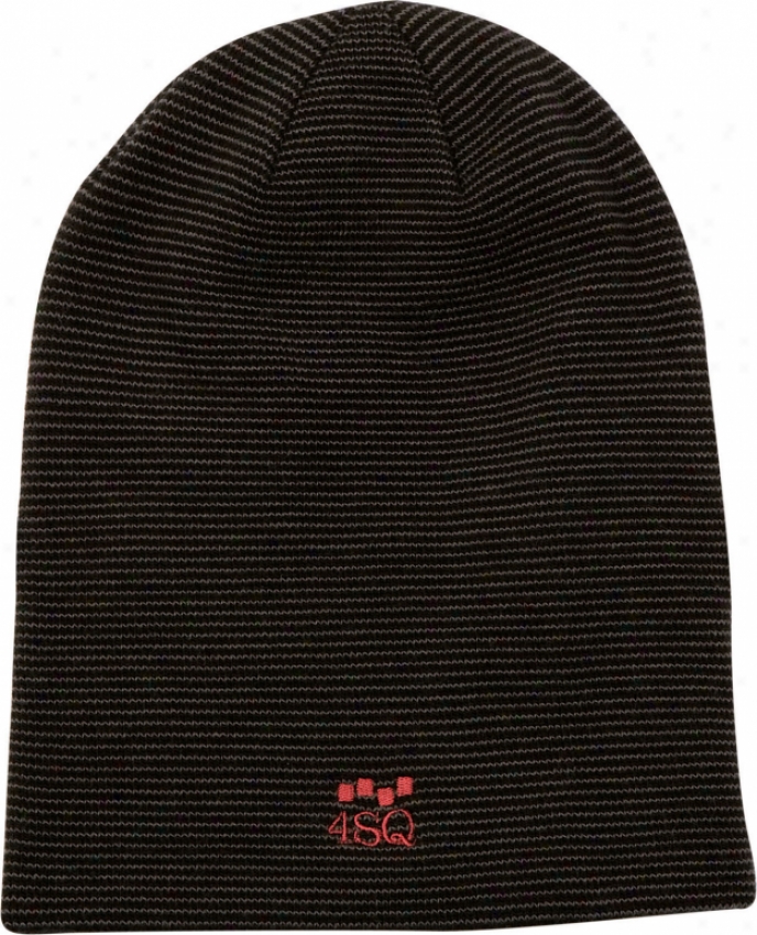 Foursquare Future Stripes Beanie Black Fugure Stripe