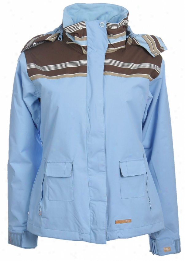 Foursquare Heather Snowboard Jacket Lt Blue