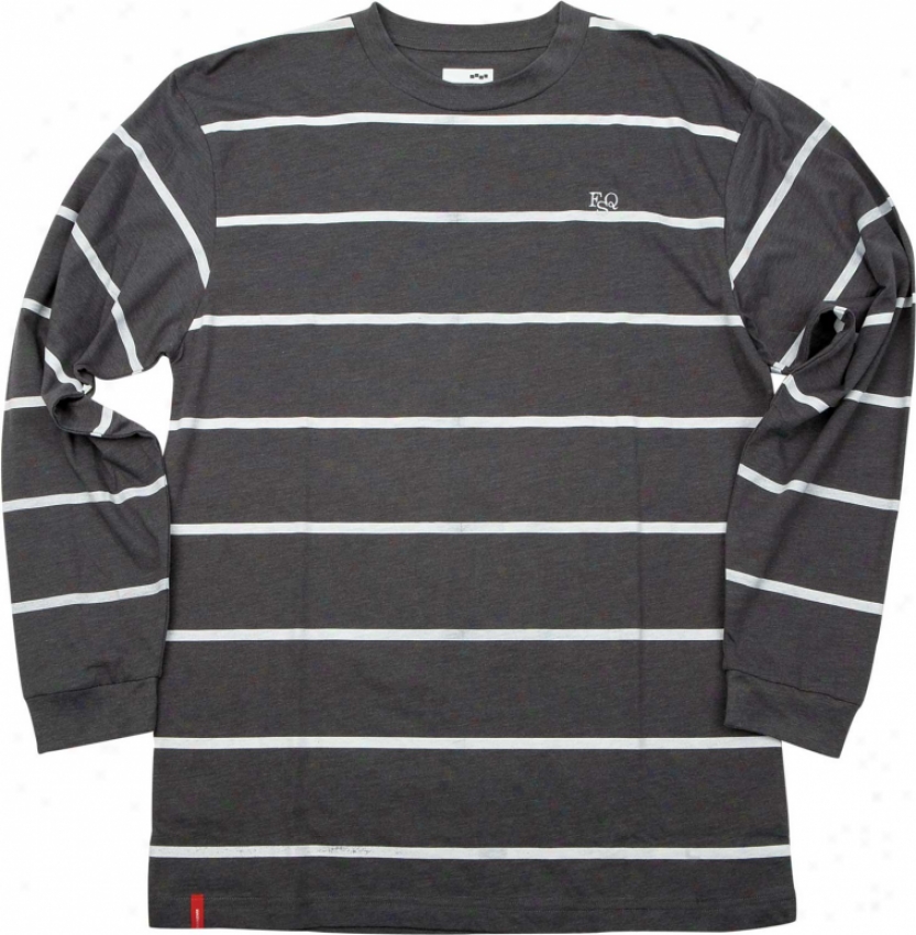 Foursquare Heath Stripe L/s Shirt Charcoal Heather Stripe