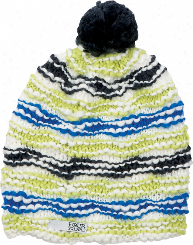 Foursquare Hippie Sticks Beanie White