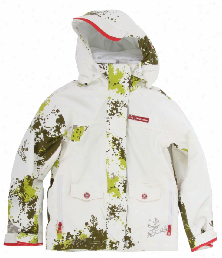 Foursquare Karon Snowboard Jacket White Negative Space Camo