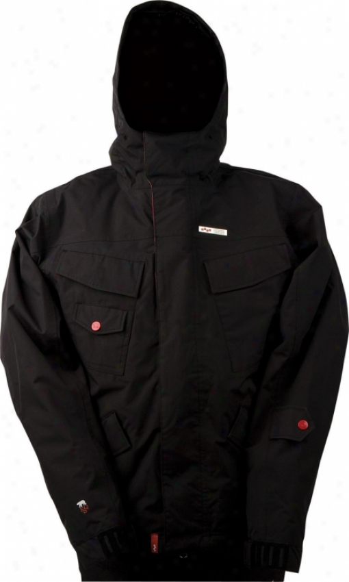 Foursquare Lil Fabiqn Snowboard Jacket Black