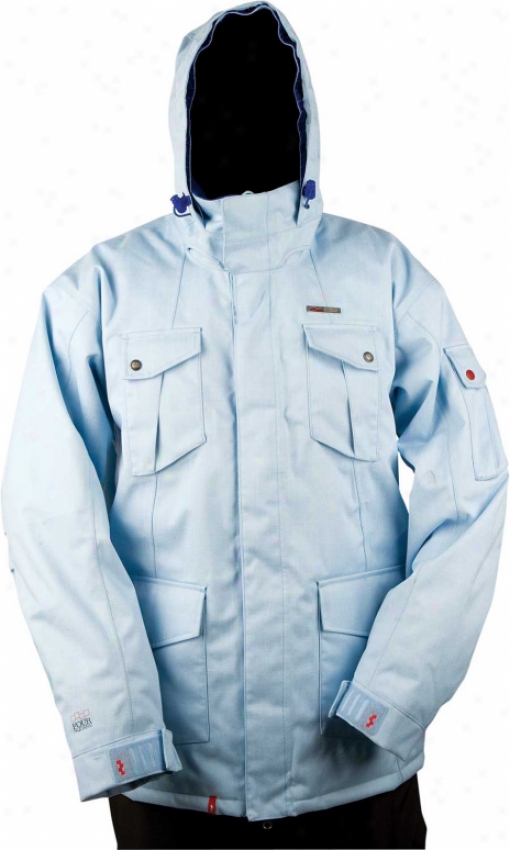 Foursquare Michaylira Jacket Lt Blue Heather