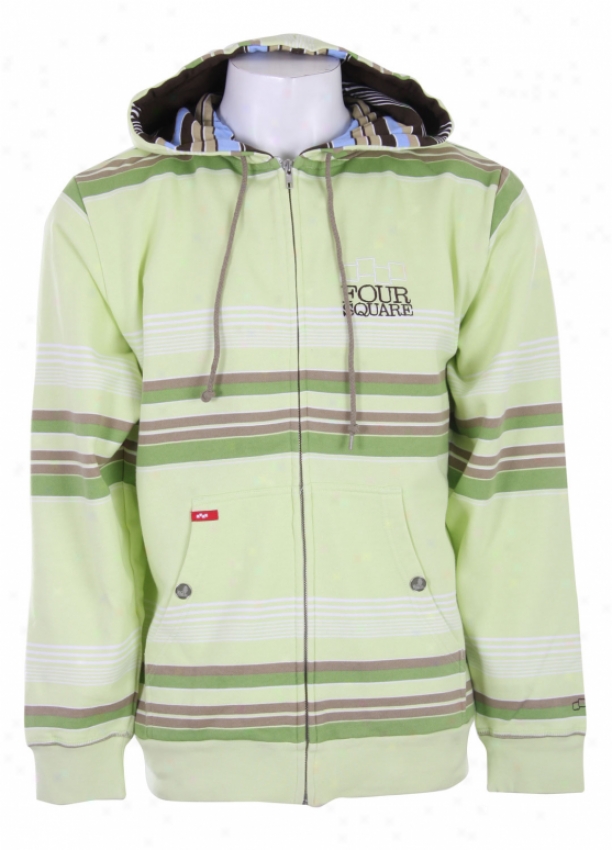 Foursquare Polo Stripes Hoodie El Crisp Polo