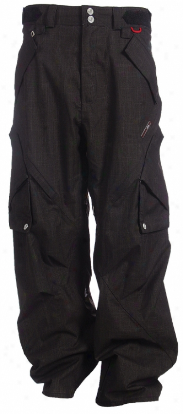 Foursquare Q Snowbaord Pants Black Hatch