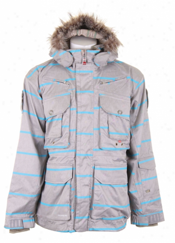 Foursq8are S2 Adams Jacket Athl Heather Stripe