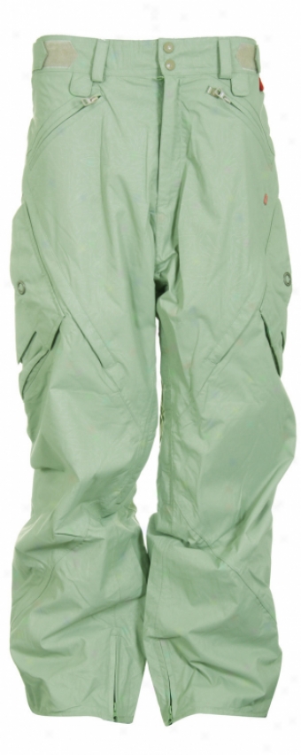 Foursquare S2 Q Snowboard Pants Olivine Leaf Intricacy