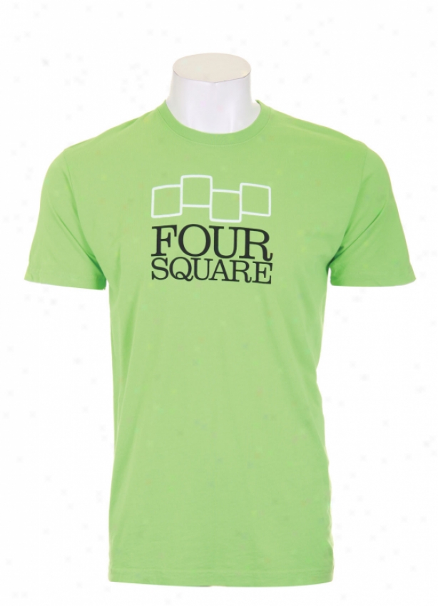 Fourwquare Stacker T-shirt Grern Ligt