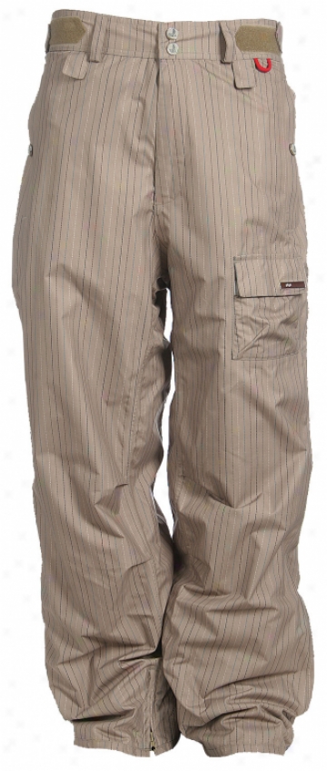 Foursquare Trappe Snow Pants Tan Multicolor Pin