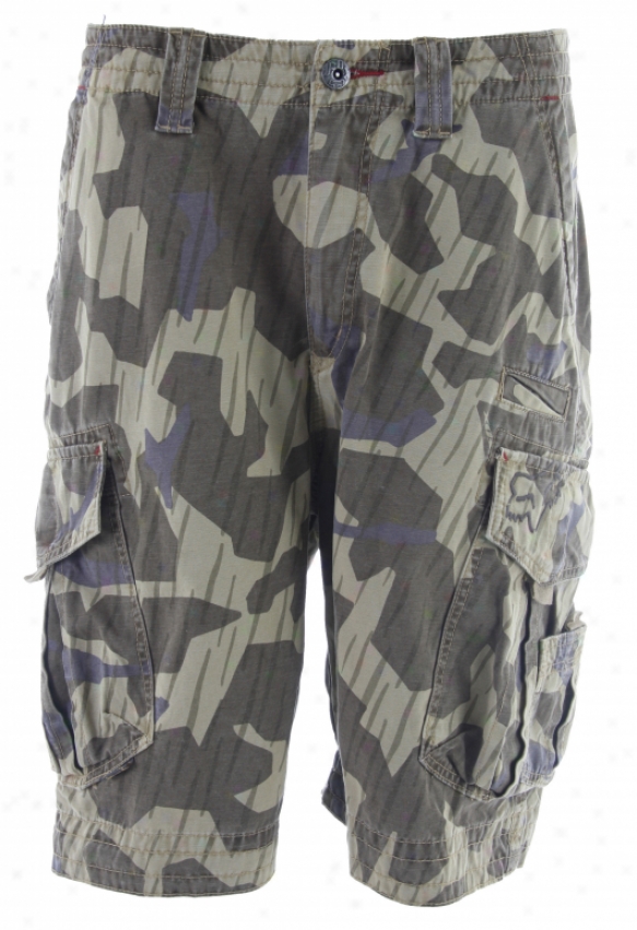 Fox Slambozo Cargo Shorts Moss Camo