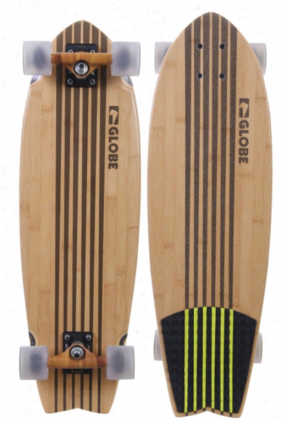 Globe Pin City Bamboo Criiser Skateboard Complete Natural