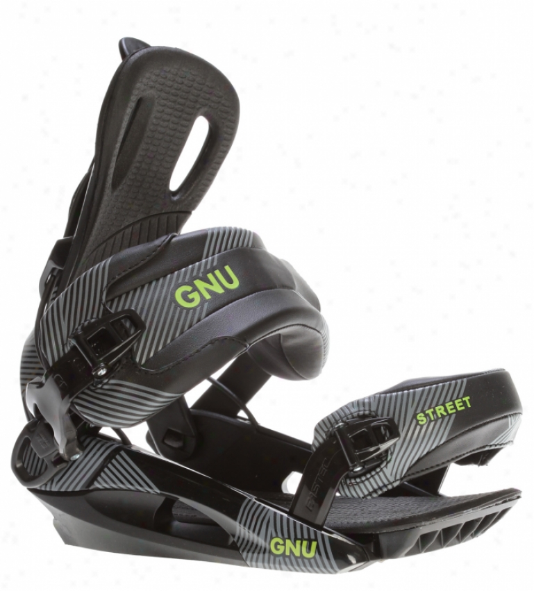 Gnu Street Snowboard Bindings Black