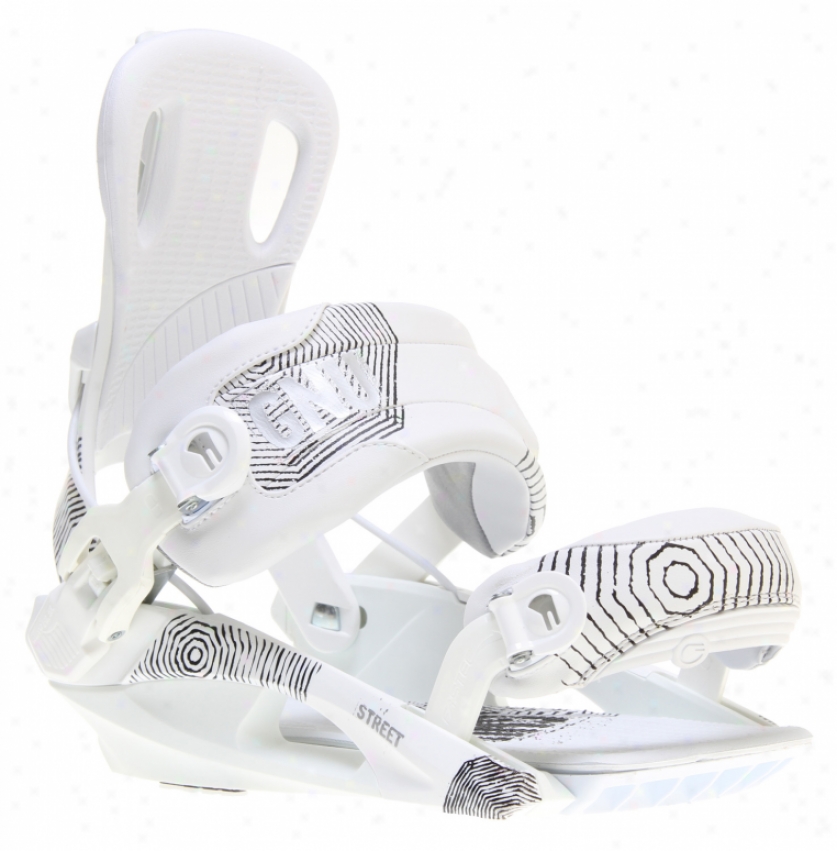 Gnu Street Snowboard Bindings White