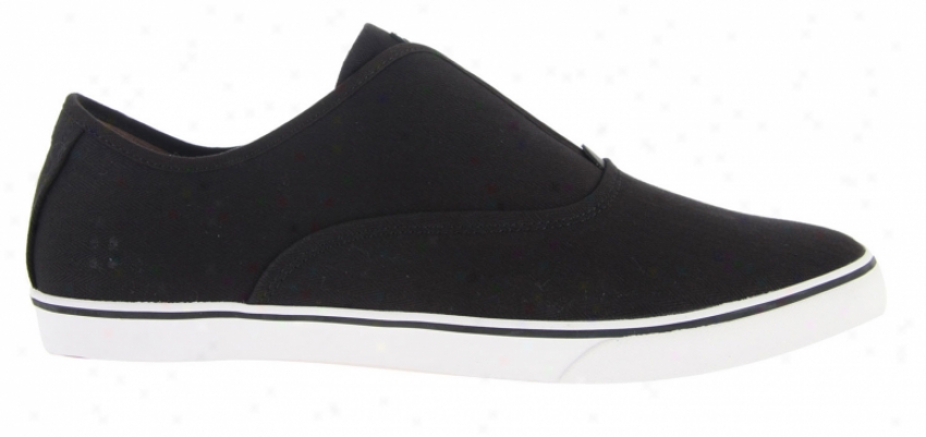 Gravis Dylan Slip On Skate Shoes Jet Black