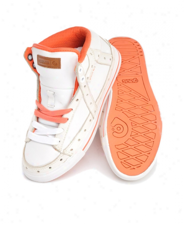 Gravis Gemini Hi Lx Skate Shoes White