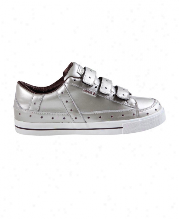 Gravis Gemini Skate Shoes Metallic Silver