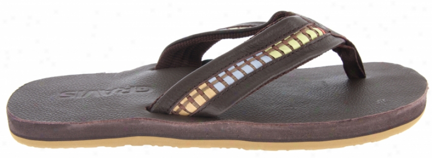 Gravis Leather Cush Sandals Mustang