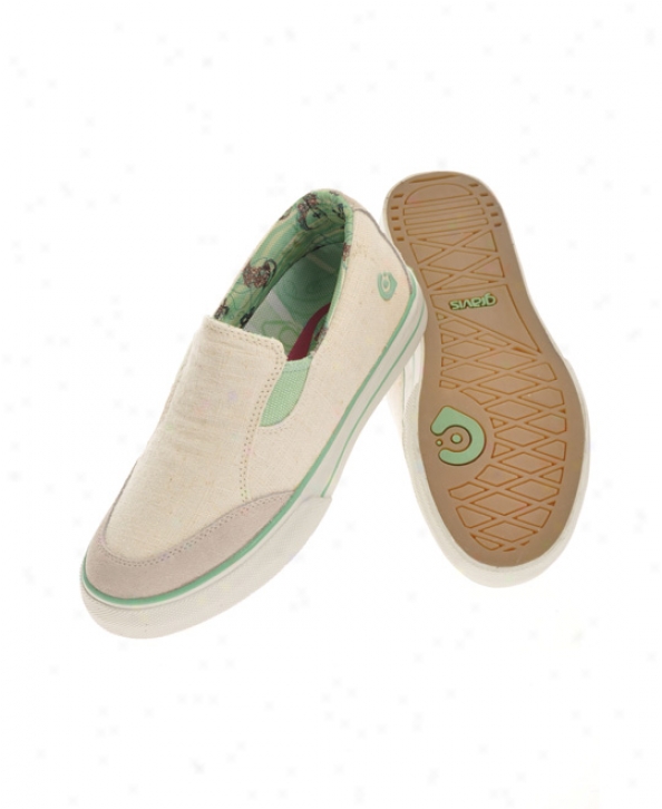 Gravis Lowdown Slip On Skate Shoes White