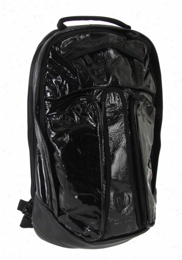 Gravis Metro Black Box Backpack Back Leather