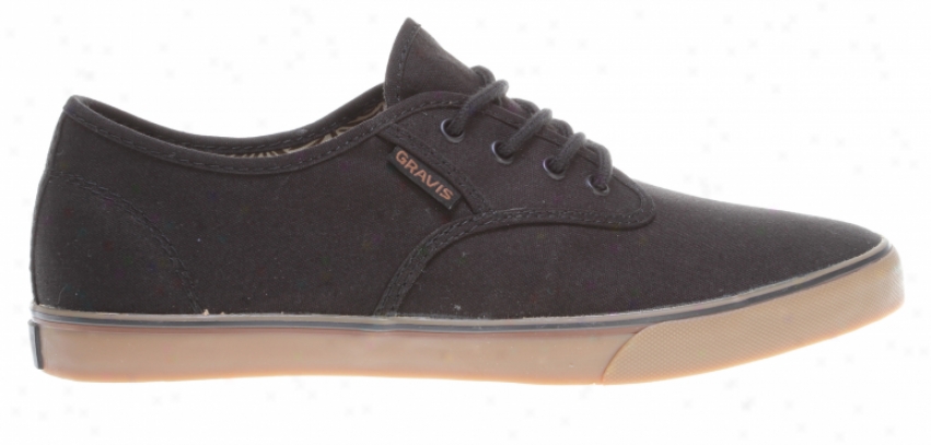 Gravis Slymz Skate Shoes Black/gum