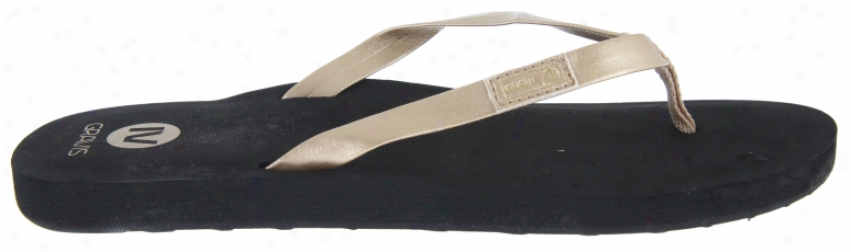 Grabis Spritzer Sandals Black/gold