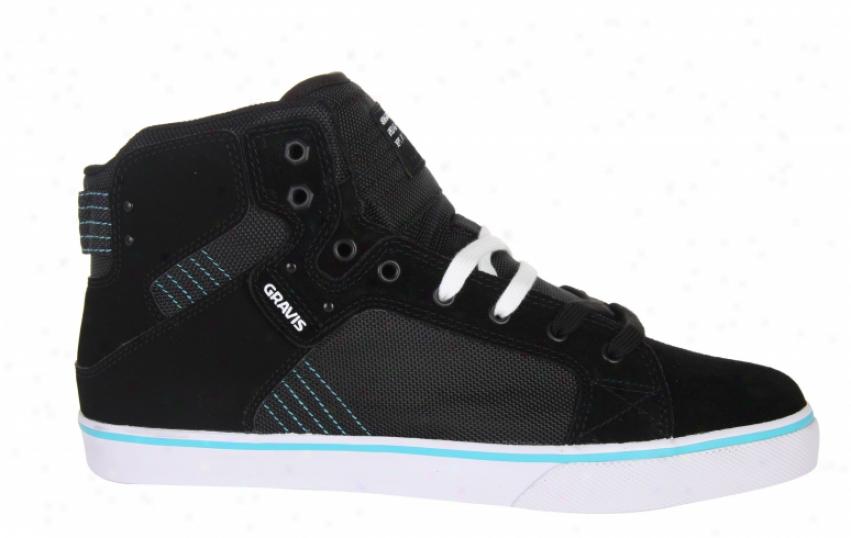 Gravis Viking Hi Skate Shoes Black/blue Curacap