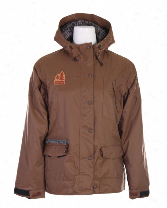 Grenade Alberta Snowboard Jacket Brown