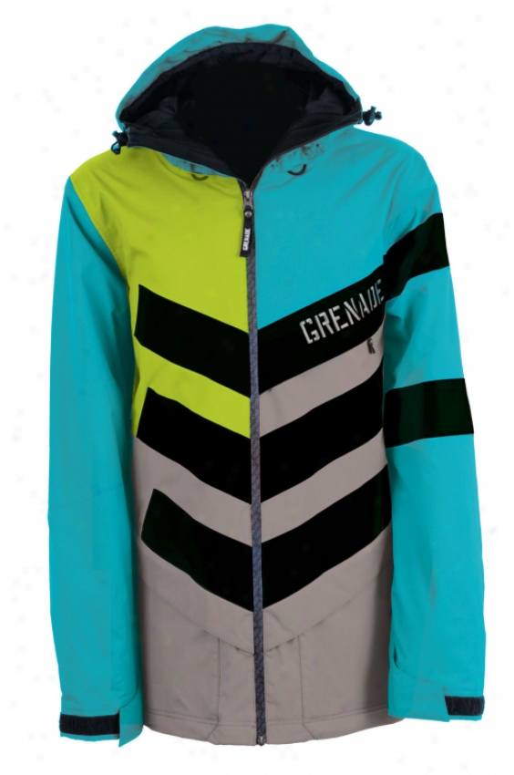 Grenade Chevron Snowboard Jacket Teal