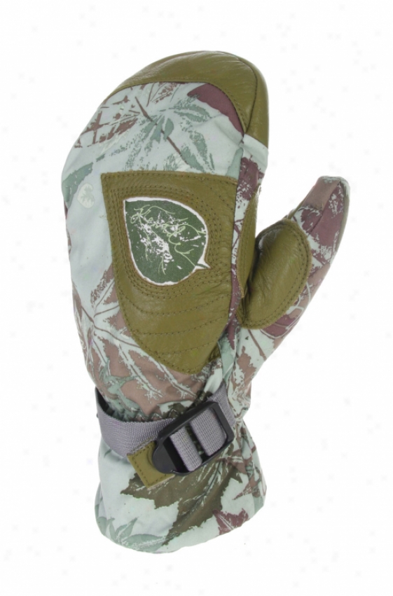 Grenade Flora Snowboard Mitts Green