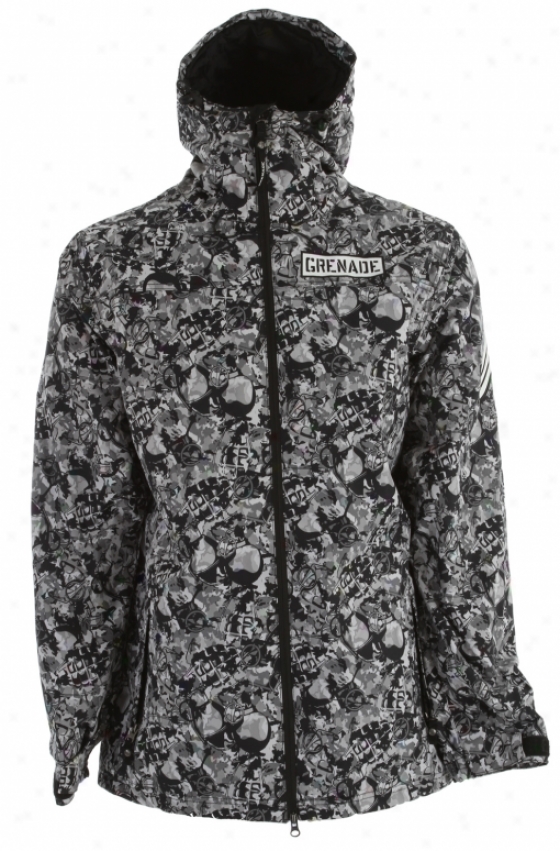 Grenade Shrapnel Snowboard Jacket Black/gray