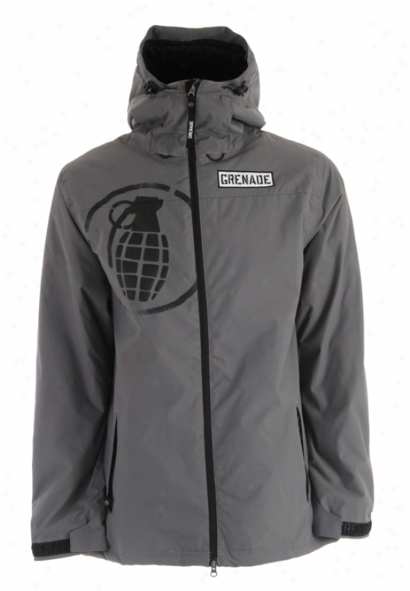 Grenade Shrapnel Snowboard Jacket Gray