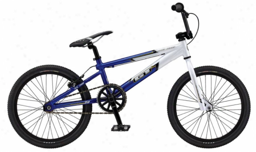 Gt Power Series Xl Bmx Race Bike White/blue 20&quot;