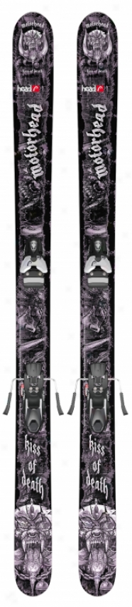 Head Kiss Of Death 110 Skis W/ Mojo 12 Bindings Matte Black/silver 115mm