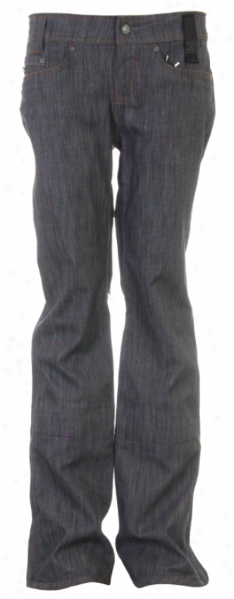 Holden Stella 3l Denim Skinny Snowboard Pants Gray