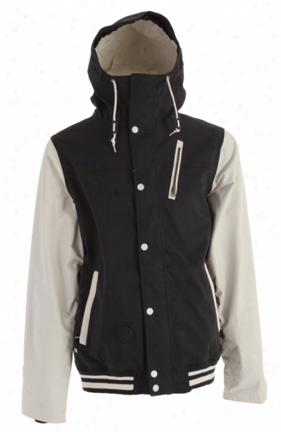 Holden Varsity Snowbkard Jerkin Black/bone