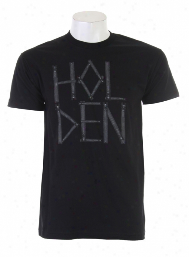 Holden Zipper Logo T-shirt Black