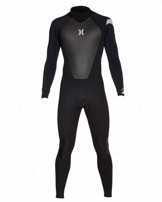 Hurley Icon 403 Again Zip Wetsuit Black