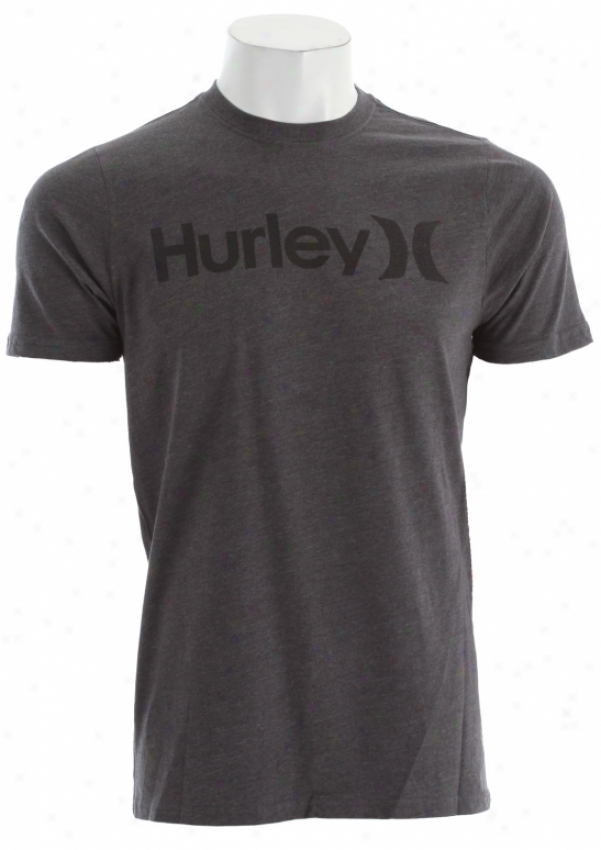 Hurley One &amp; nOly Color Bar T-shirt Heather Black
