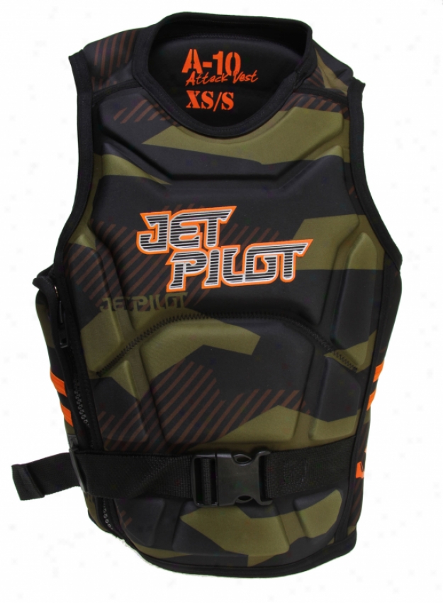 Jet Pilot A-10 Comp Wakeboaard Vest Army