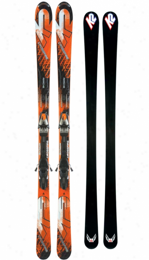 K2 Apache Crossfire Skis W/ Marker Mx 12.0 Bindings