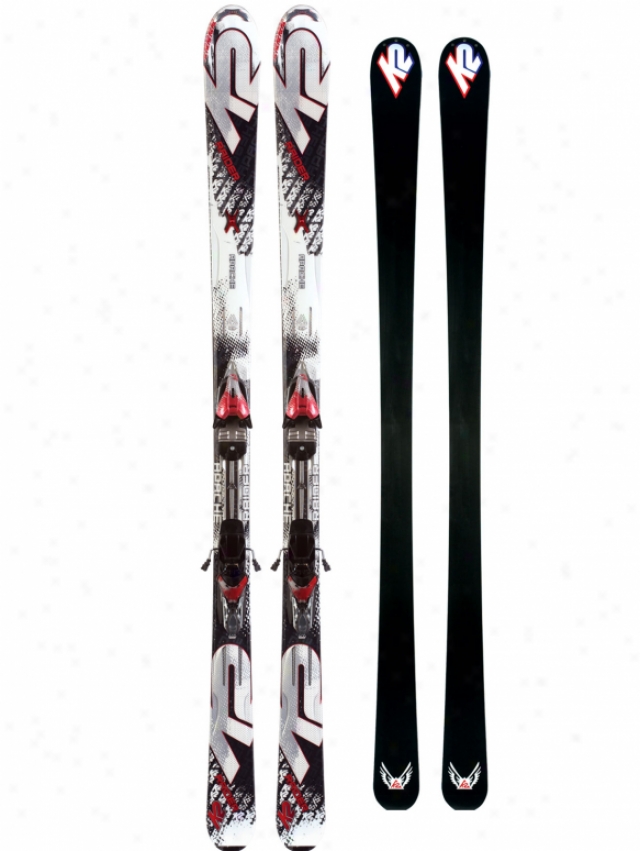 K2 Apache Raider Skis W/ Marker Ibc 10.0 Bindings