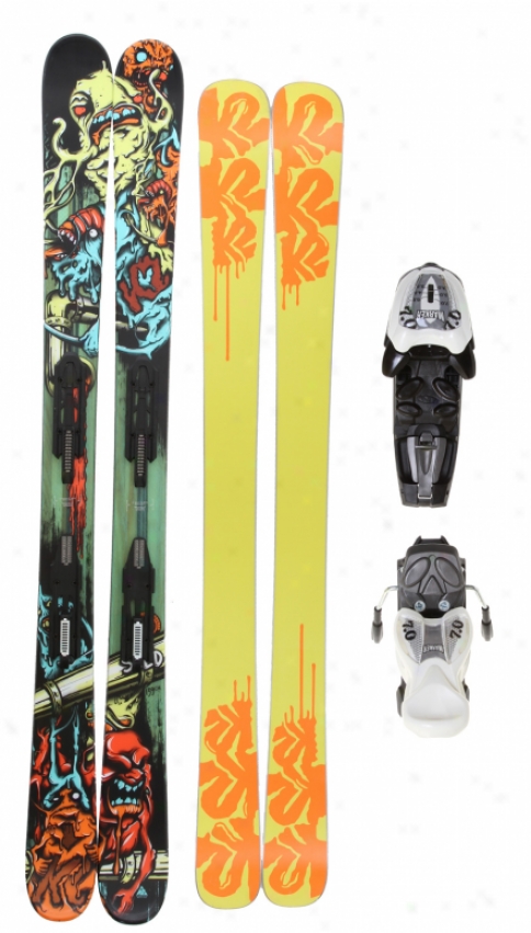 K2 Bad Seed Skis W/ Fastrack2 7.0 Bindings