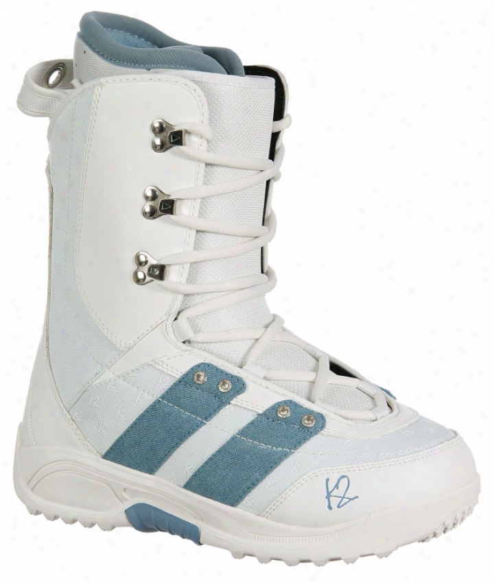 K2 Mink Snowboard Boots White/blue Denim