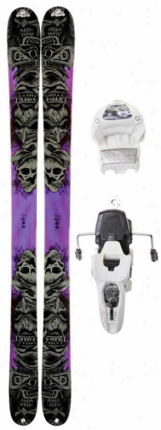 K2 Obsethed Skis W/ Marker Griffon 12.0 Shizofrantic Blndings